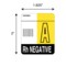 Nevs Label, A Rh Negative 2" x 1-5/8" White w/Yellow & Black LBB-21 - alternate 2